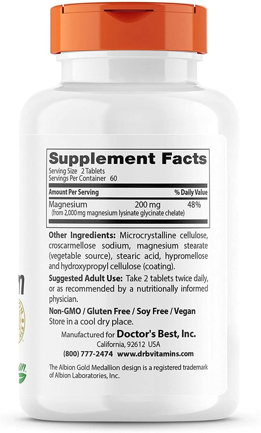 Doctor's Best High Absorption Chelated Magnesium Tablets - 120 Count | Google Shopping