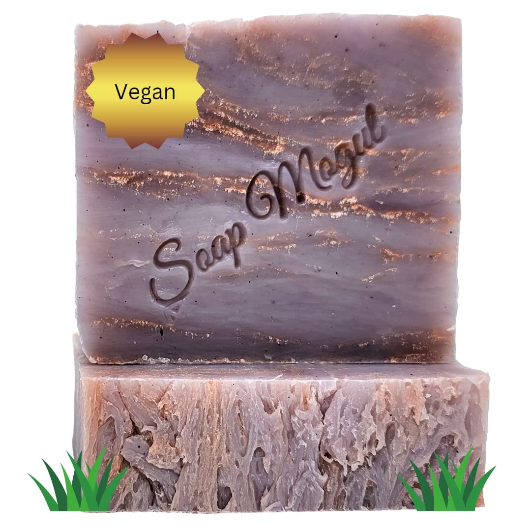 Soap Mogul Love Affair Vegan Body Bar soap for Men & Women, for dry, sensitive skin and face Moisturizing, Shea Butter, Coconut Oil, Cruelty-free, Handmade, Plant-based, 4.3