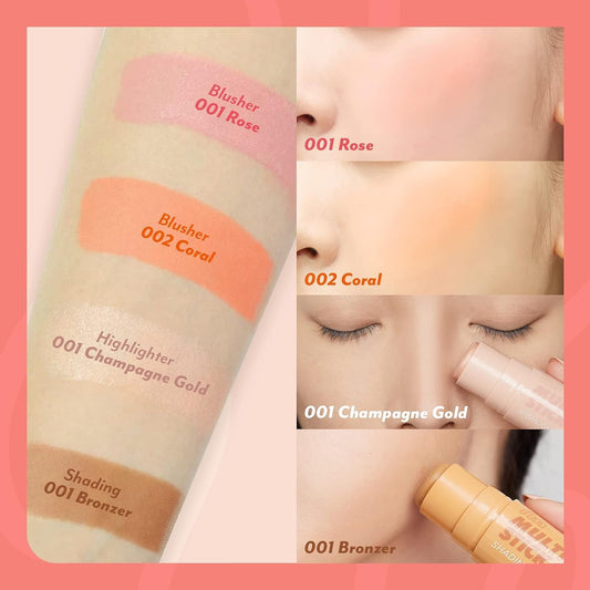 I'm Meme Contour Stick for Face - I'm Multi-stick | Daily Use, Easy Blending Matte Finish, Shading 001 Bronzer, 0.24