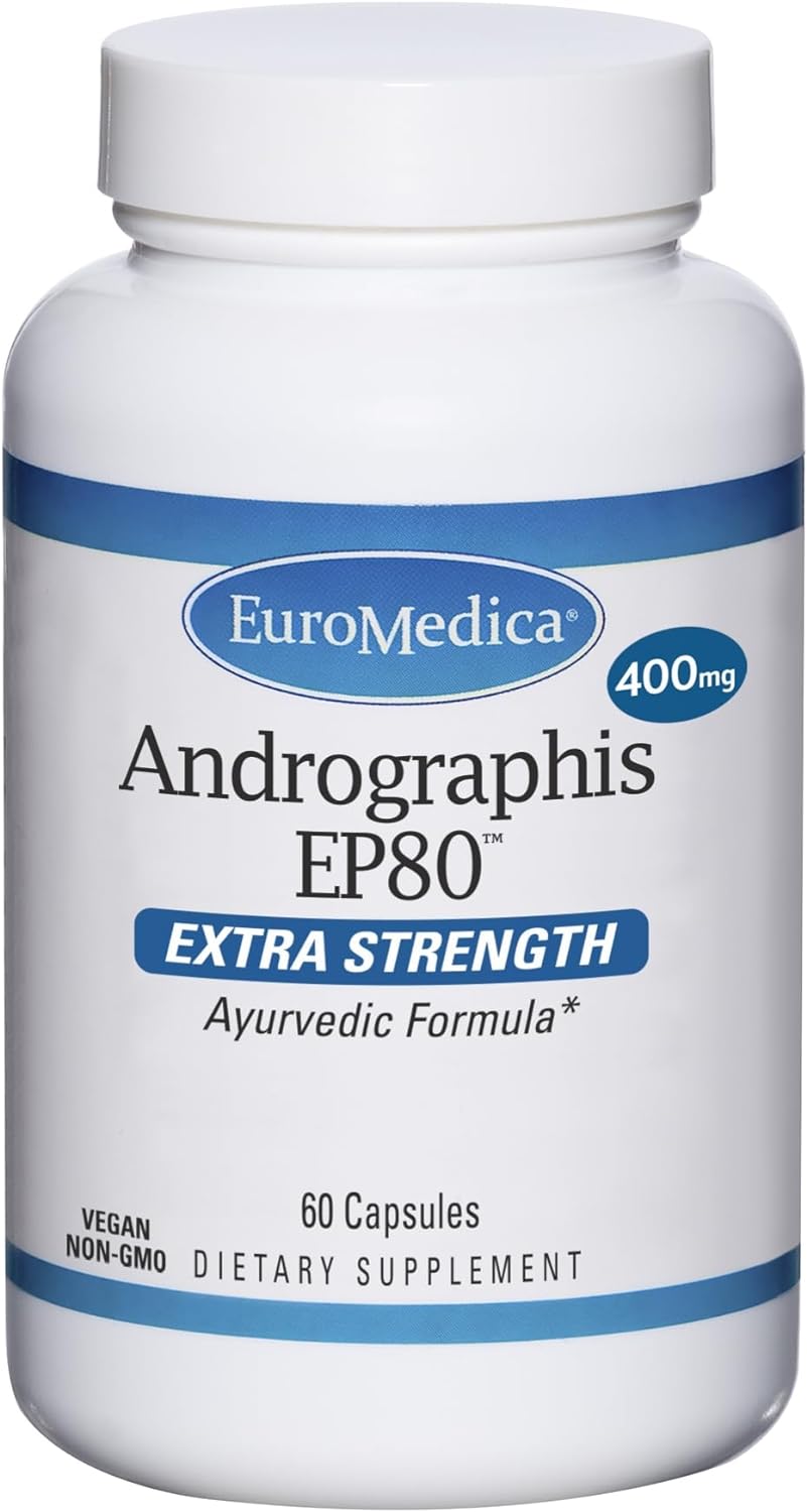 Euromedica Andrographis EP80 Extra Strength - 60 Capsules - Ayurvedic