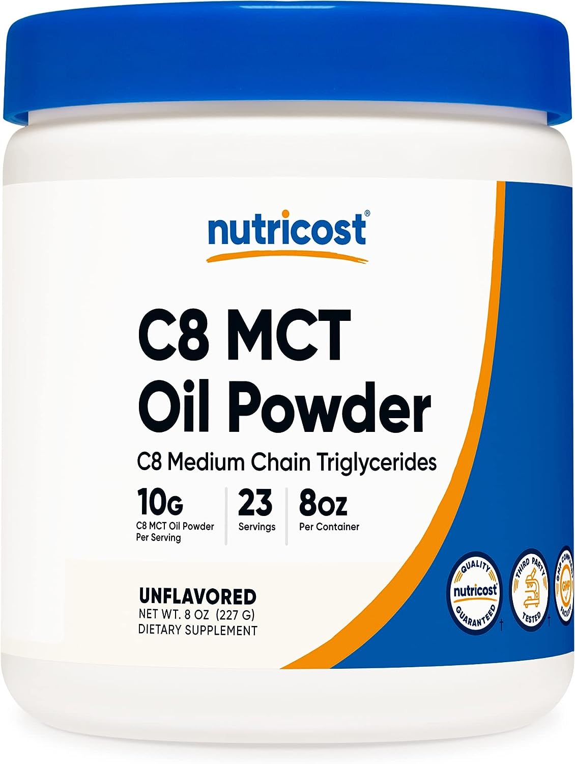 Nutricost C8 MCT Oil Powder 23 Servings (8) - 95% C8 MCT Oil Powder