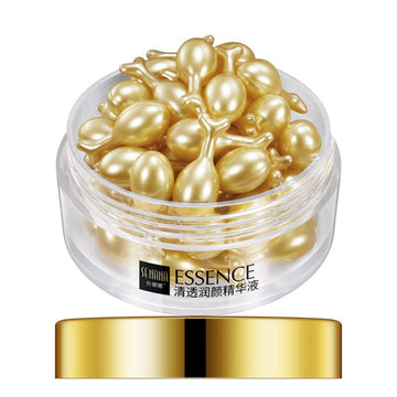 Face Serum Capsules 30Pcs, Reducing Fine Lines Skin Brightening Hydrating Firming Lifting