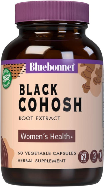 BlueBonnet Black Cohosh Root Extract Supplement, 60 Count, White