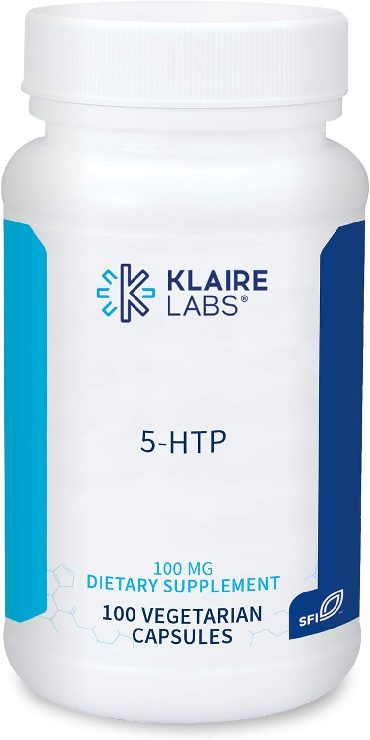 Klaire Labs 5-Htp 100 Mg - Hypoallergenic 5-Htp From Griffonia Seed Extract (5-Htp) - Hydroxytryptophan Serotonin Support Supplement To Promote Mood (100 Capsules)