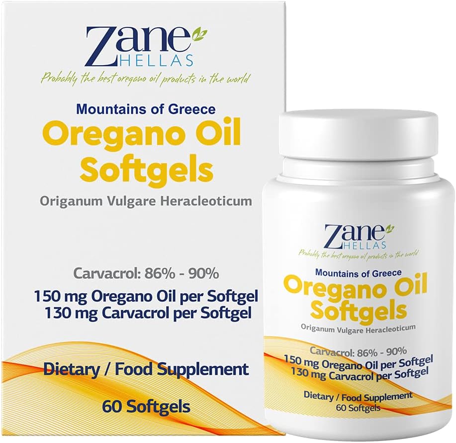130 mg Carvacrol - 150 mg Oregano Oil per Softgel. World Highest Conce