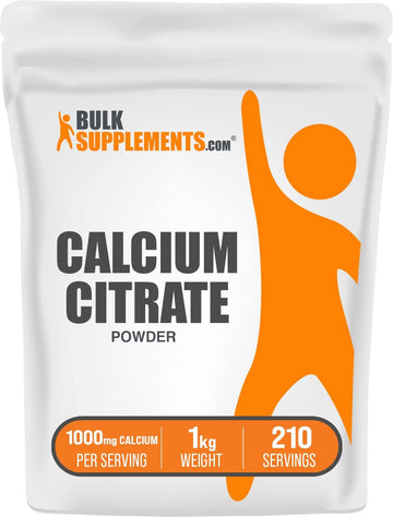 BulkSupplements.com Calcium Citrate Powder - Calcium Citrate Supplemen
