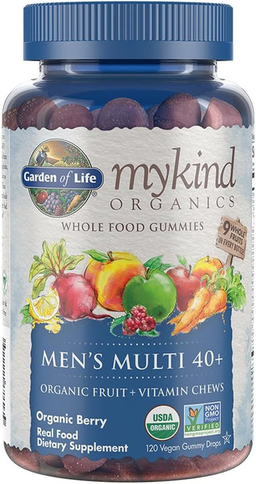 Garden Of Life Mykind Organics Men 40+ Gummy Vitamins, 40+Multi Berry,