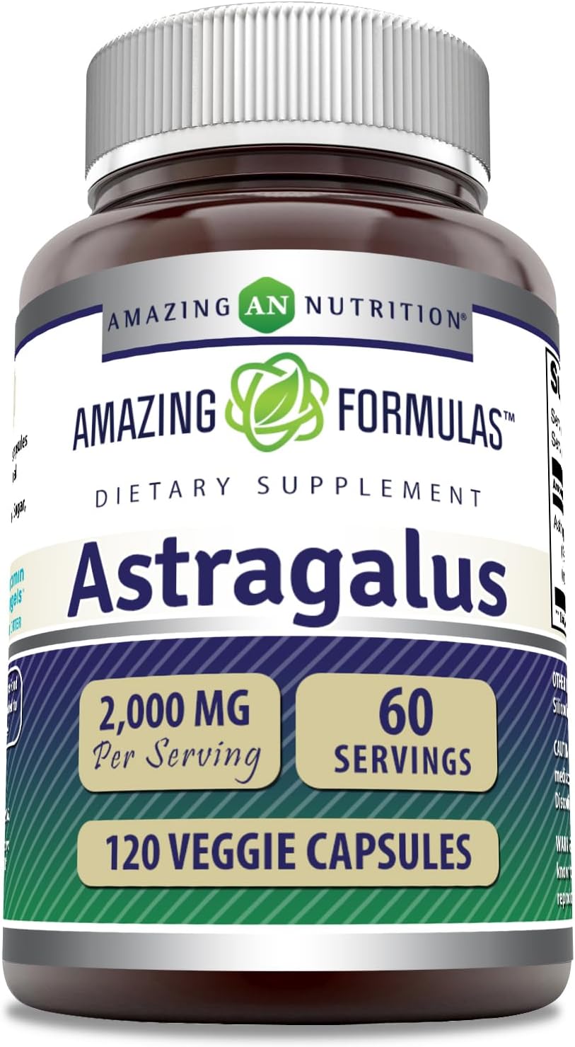 Amazing Formulas Astragalus 2000 mg Per Serving 120 Capsules