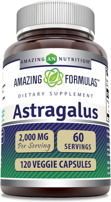 Amazing Formulas Astragalus 2000 mg Per Serving 120 Capsules