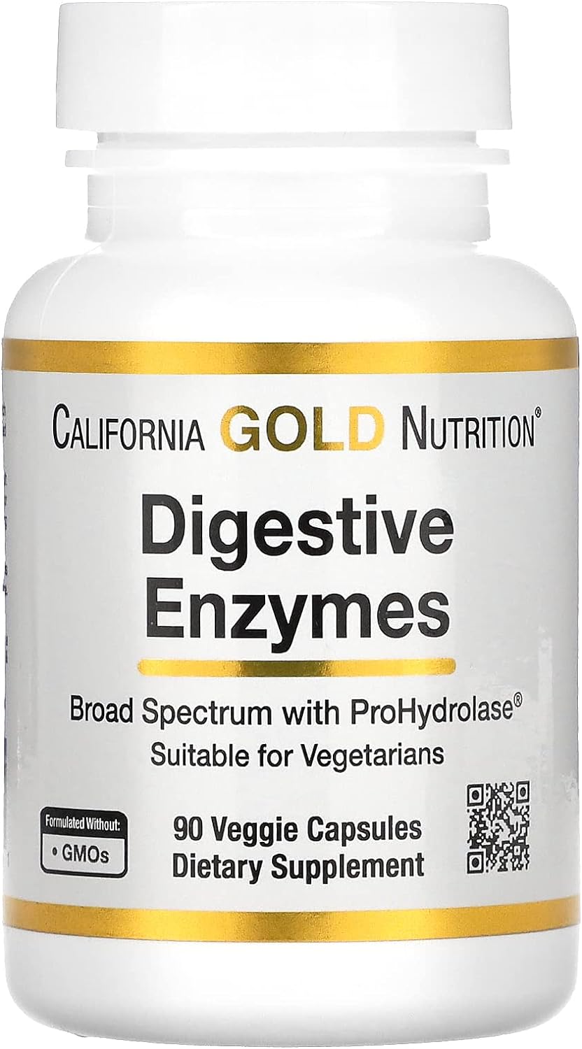 Digestive Enzymes, Broad Spectrum, Suitable For Vegetarians, 90 Veggie1.59 Ounces
