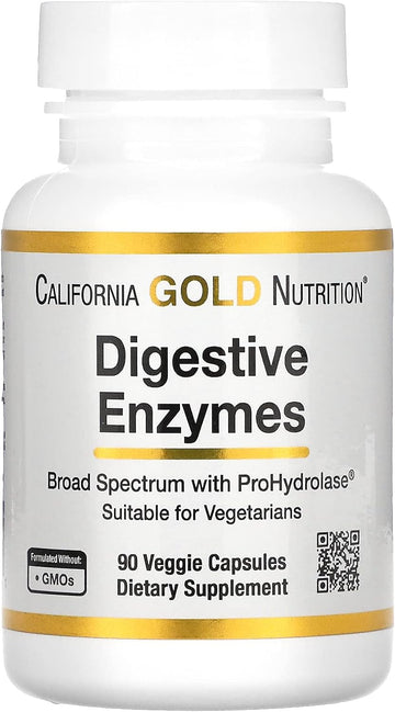 Digestive Enzymes, Broad Spectrum, Suitable for Vegetarians, 90 Veggie1.59 Ounces