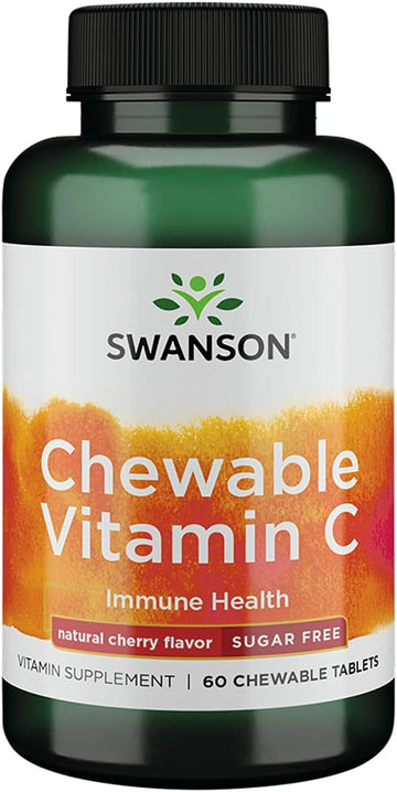 Swanson Sugar-Free Chewable Vitamin C Cherry 60 Chwbls