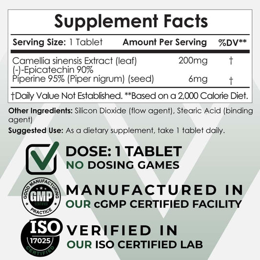 "200mg Epicatechin Tablets"