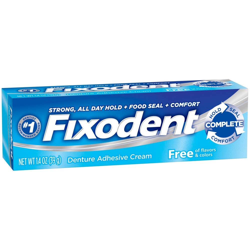 Fixodent Free Denture Adhesive Cream 1.40  (Pack of 4)