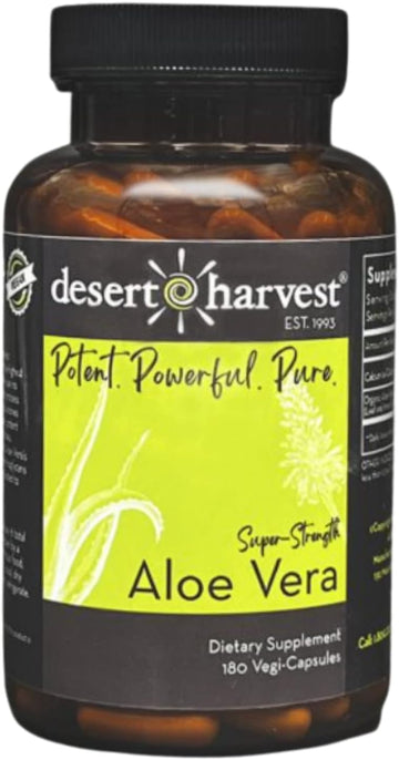 Desert Harvest Aloe Vera, 180 Capsules