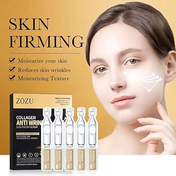 Collagen Facial Serum- For Face Improves Elasticity,Lifts Sagging Skin, Non-Greasy Wrinkle Serum (1.9*10pcs)