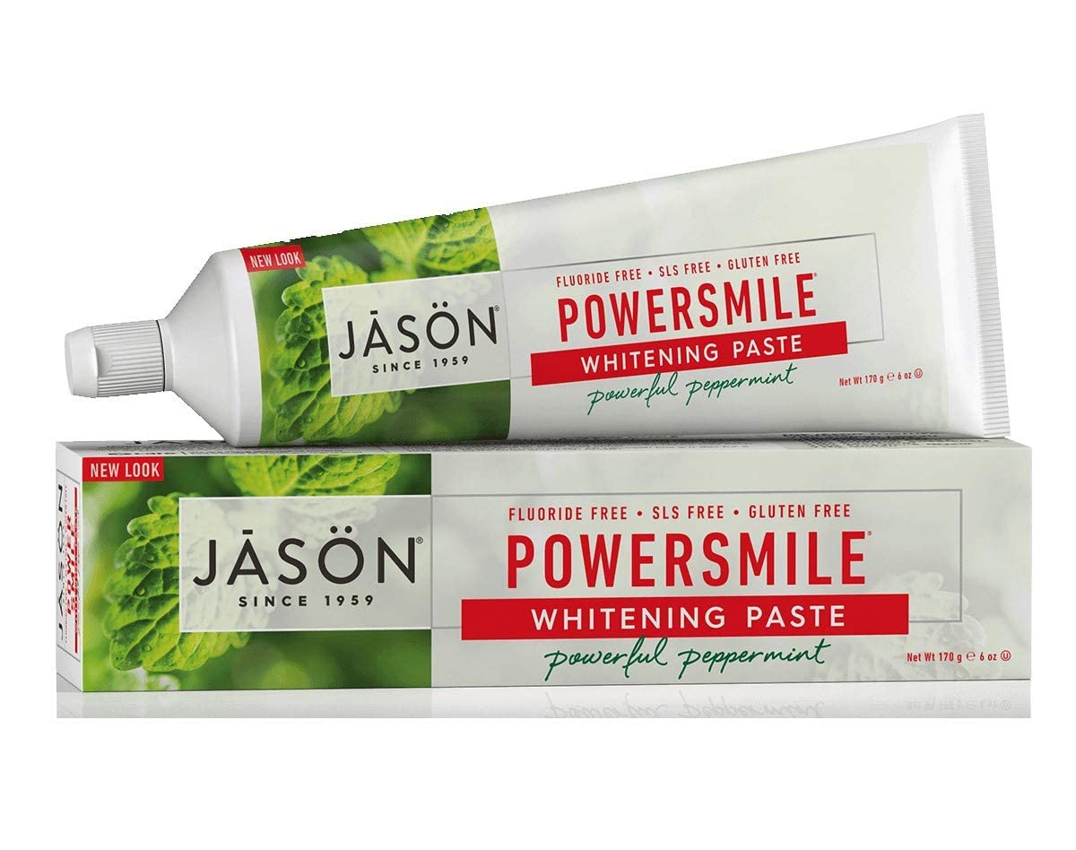 JASON Powersmile Whitening Toothpaste, Powerful Peppermint, 6  Each (2 Pack)
