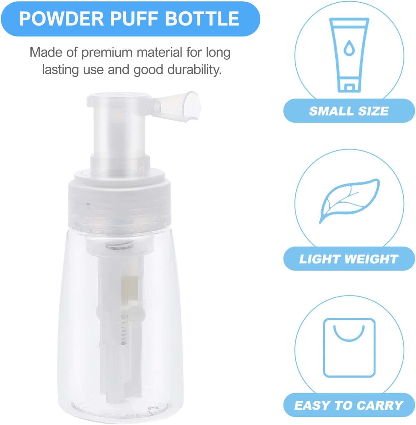 FOMIYES Powder Bottle Spray Barber Talcum Powder Bottle Trav