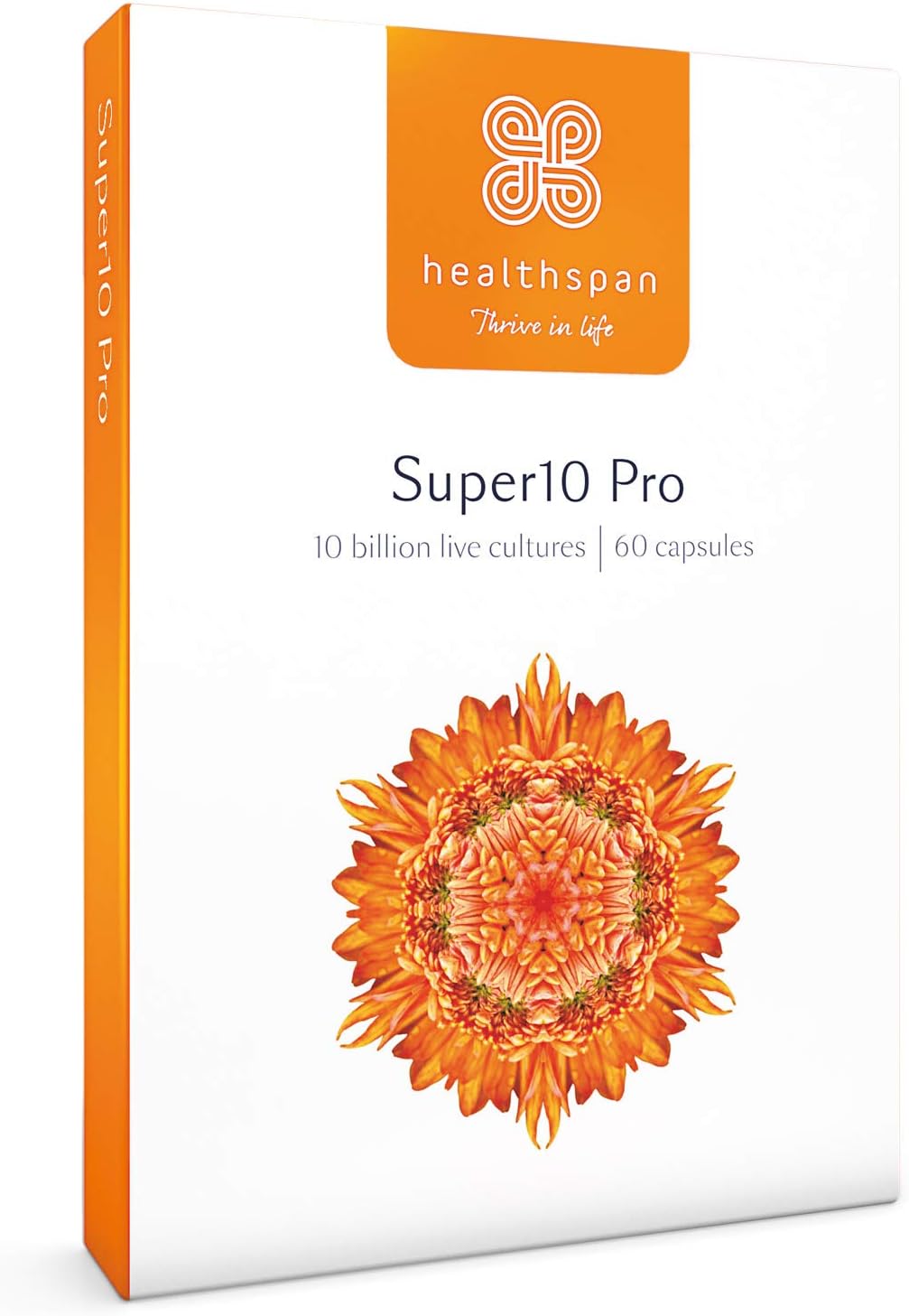 Healthspan Super10 Probiotic | 60 Capsules | 10 Billion Live Cultures 70 Grams