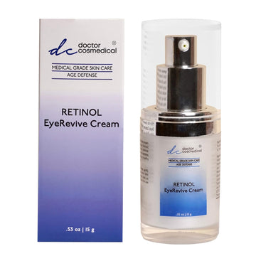 Doctor Cosmedical Retinol Eye Revive Cream | Under Eye Cream for Dark Circles & Puffiness | Anti-aging Eye Cream to Reduce Fine Lines & Wrinkles | 0.53  / 15g