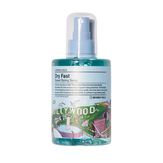 J Beverly Hills Blue Dry Fast Speed Styling Spray with Keratin to Build Strong Hair, 7