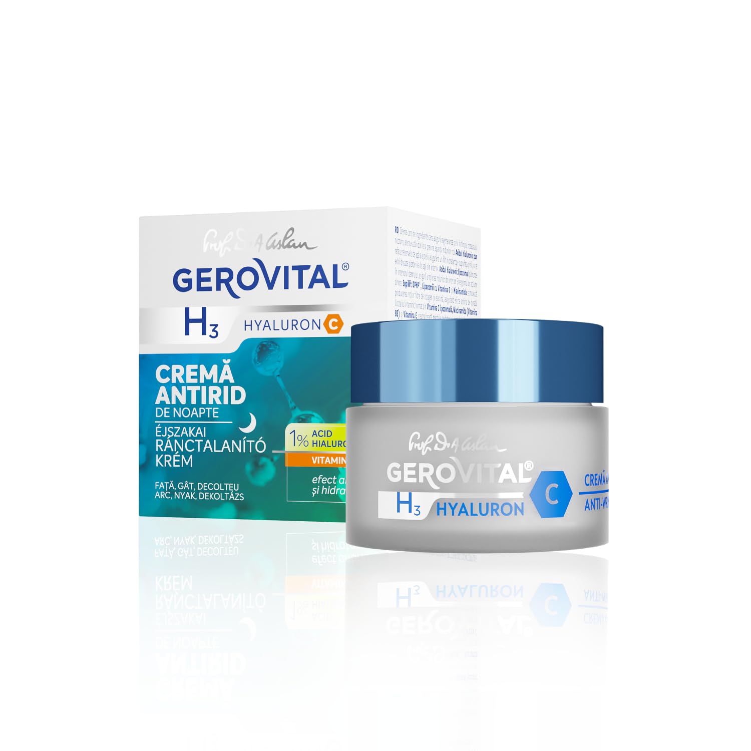 Gerovital H3 - Hyaluronic C, Intensive Anti Wrinkle cream (night care)