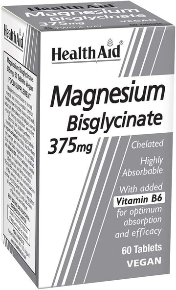 HealthAid Magnesium Bisglycinate Vegan Tablets, 60-Count

170 Grams