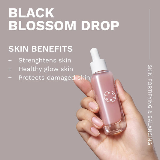 SERUMKIND Black Blossom Drop - Barrier Repair Antioxidant Face Serum – Black Tulip Powder and Beta Glucan – Hydrating and Age Defying – Vegan, Cruelty Free, Unscented – 1.01 .