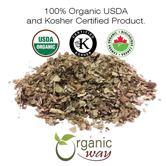 Organic Way Dandelion Leaf | Herbal Tea (Taraxacum Officinale) Cut & Sifted - European Wild-Harvest | Organic & Kosher Certified | Non GMO & USDA Certified | Origin - Albania