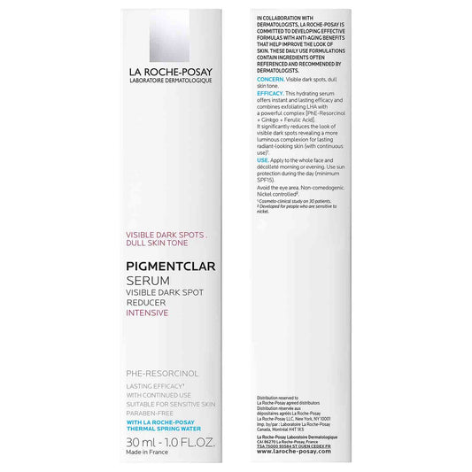 La Roche-Posay Pigmentclar Dark Spot Corrector Face Serum with LHA and Ferulic Acid to Reduce Age Spots and Dark Spots, Brightens and Evens Skin Tone