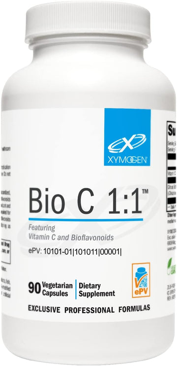 Xymogen Bio C 1:1 - High Potency Vitamin C Supplement With Citrus Biof