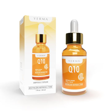 YERMA Q10 Serum Face Moisturizing Ampoule for Skincare | Anti aging, Exfoliating & Hydrating | Pimple, Freckle, Retinol, Repair, Acne, Breakout, Wrinkle | 30