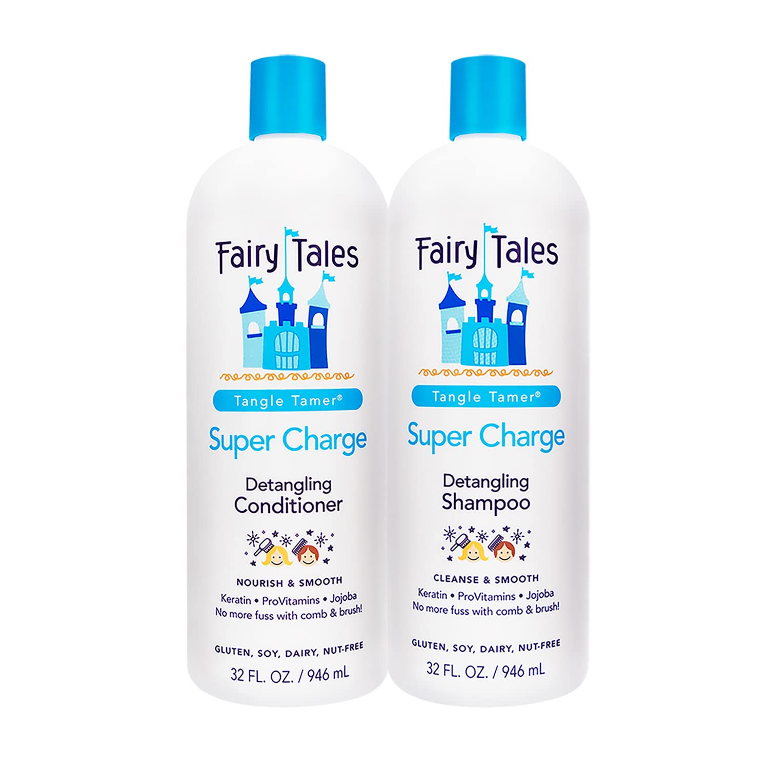 Fairy Tales Tangle Tamer Kids Shampoo & Conditioner 32 Kits