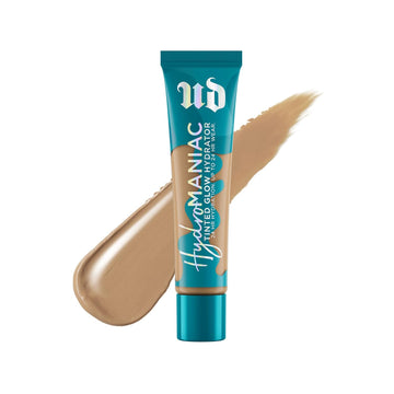 Urban Decay Hydromaniac Tinted Moisturizer - Dewy Medium Coverage Foundation - 24HR Hydration - With Kombucha Filtrate + Marula Oil - Lightweight Healthy Glow – Vegan - 1.1 .