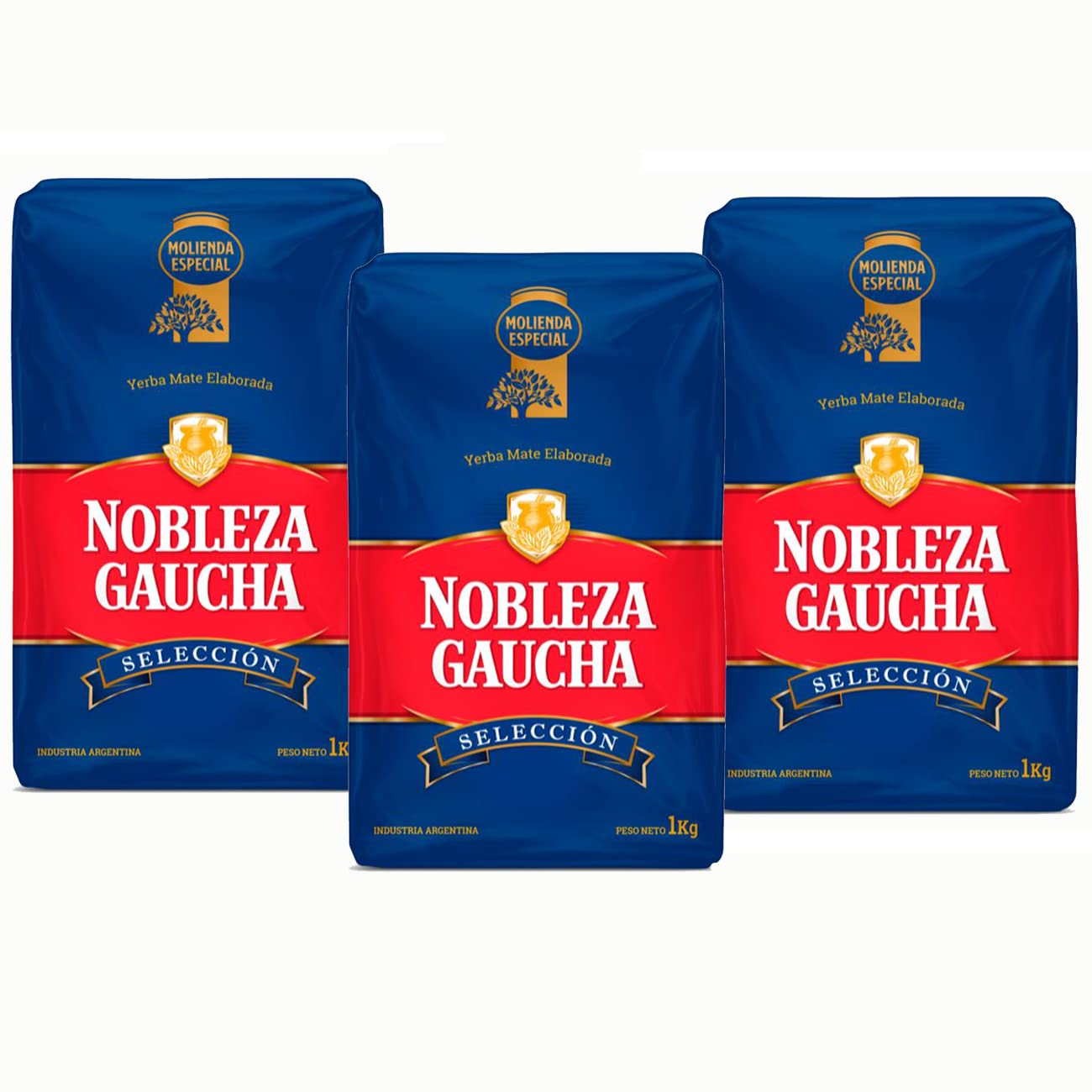 Yerba Mate Tea Nobleza Gaucha - Three