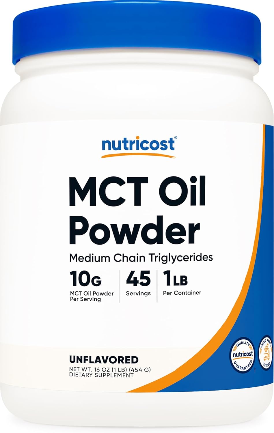 Nutricost MCT Oil Powder 1LB (16oz) - Great for Keto, Ketosis and Keto1.2 Pounds