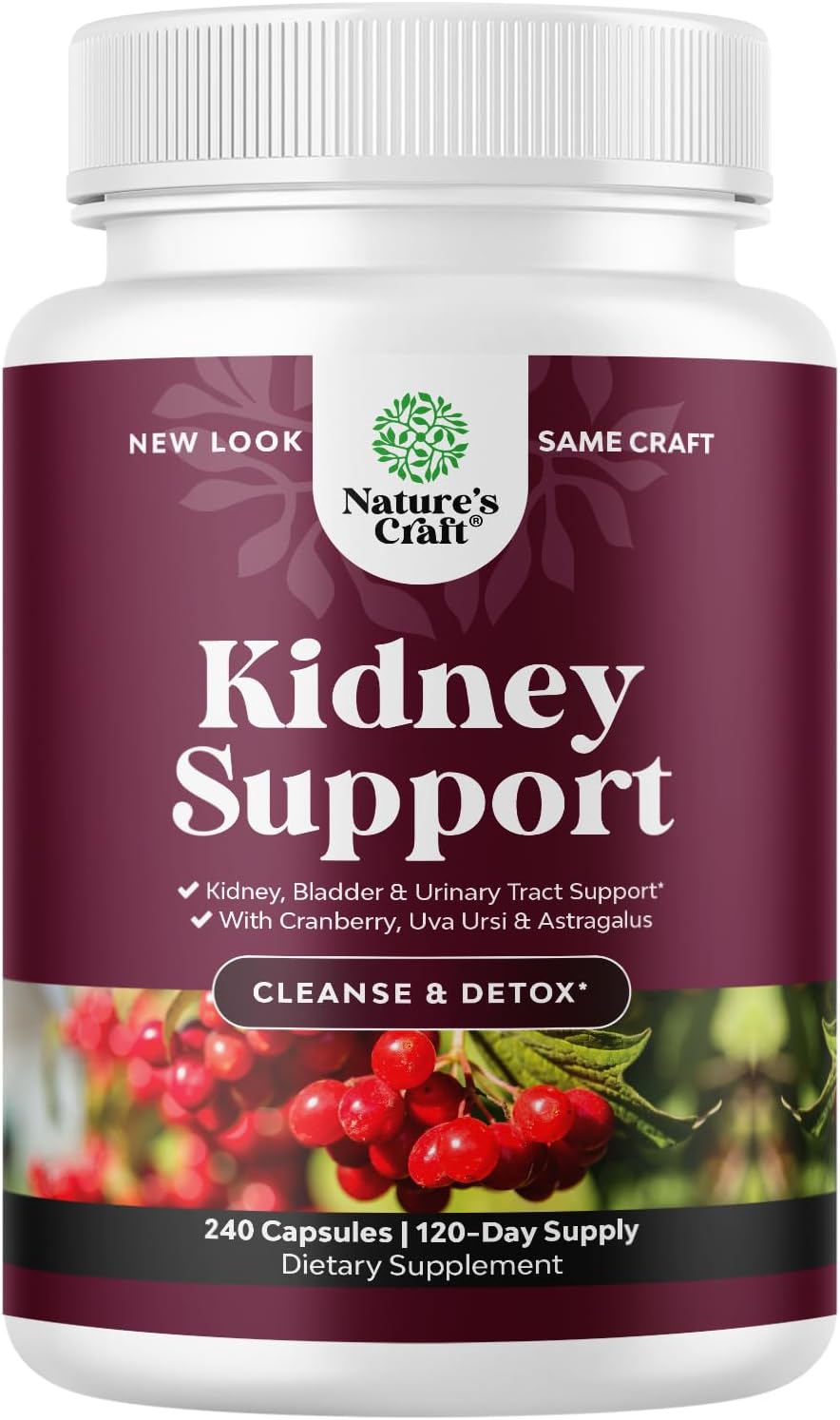 Kidney Support Cranberry Supplement for Women and Men - High Strength