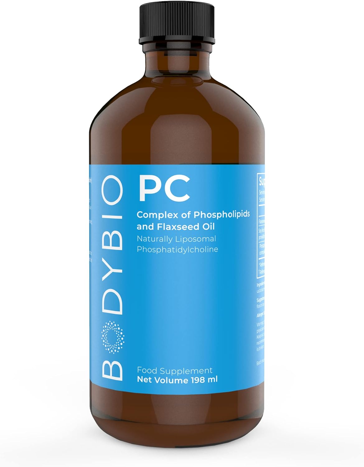 Bodybio Brain Supplement 8 Oz - Pure Phospholipid Complex For Healthy