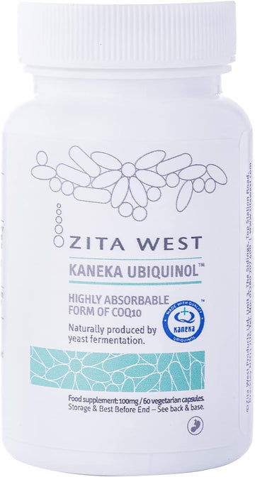 Zita West Coq10 Ubiquinol - Kaneka Ubiquinol 100Mg - Q10 Coenzyme For 0.2 Grams