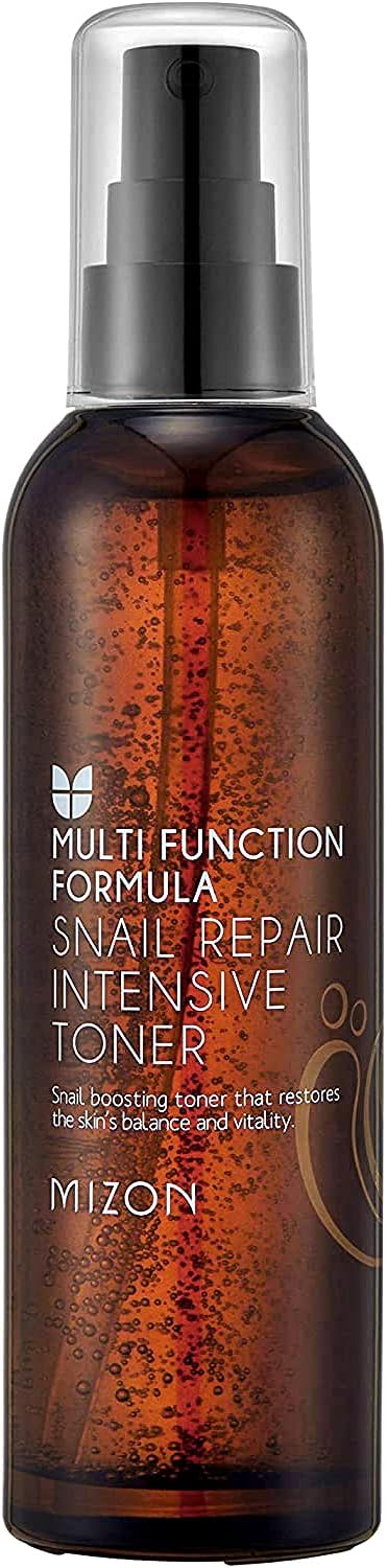 MIZON Snail Line, Snail Repair Intensive Toner, Moisturizer, Wrinkle-Care, Safe Formula, Korean Skin-Care (3.38  )