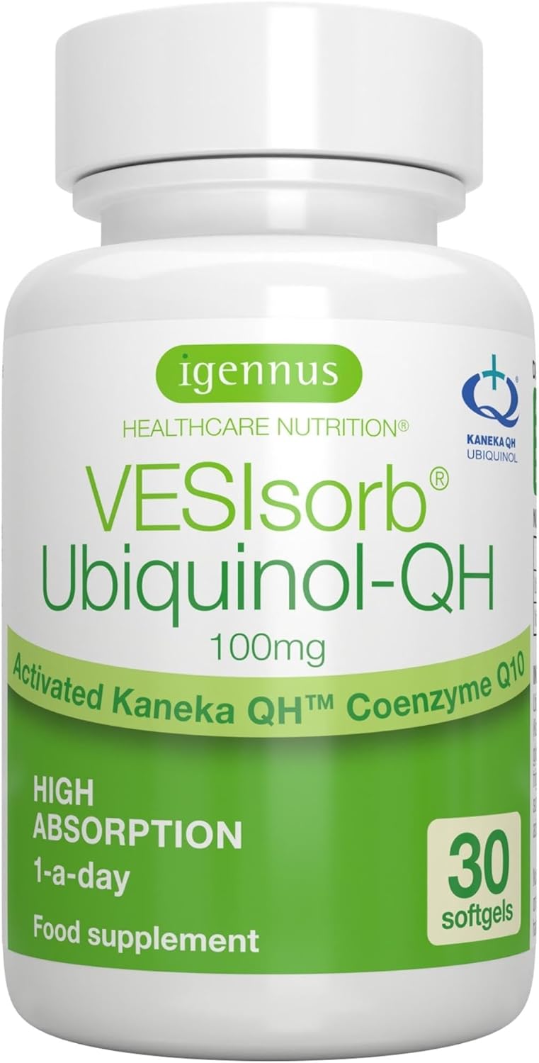 Vesisorb Ubiquinol-Qh Advanced Fast-Acting Coenzyme Q10-100 Mg, 30 Sof30 Grams