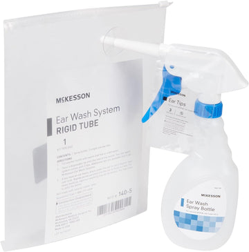 McKesson Ear Wash Spray Bottle for Ear Wax Removal, Rigid Tu