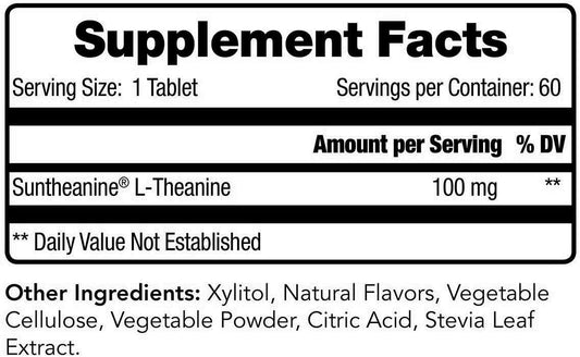 Tomorrow's Nutrition - SunTheanine L-Theanine, 100mg Tablets to Help C