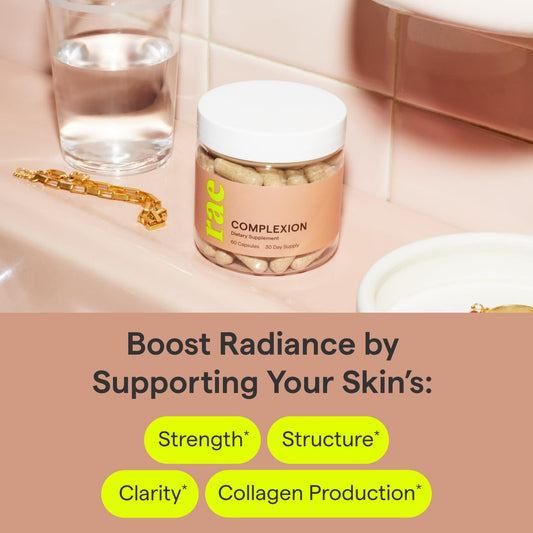 Rae Wellness Complexion Capsules - Support Radiant Skin with Vitamin A