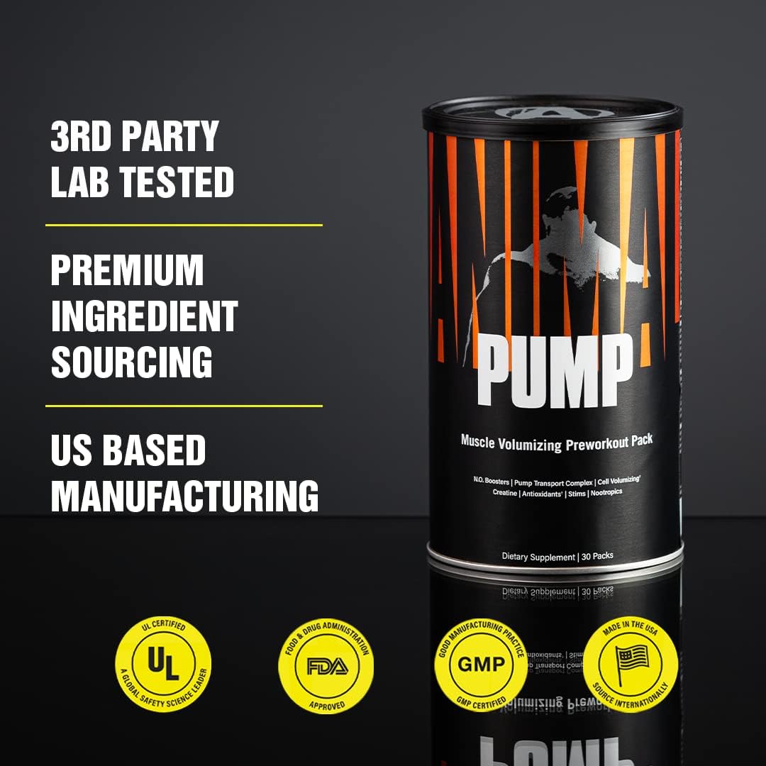  Animal Pump – Preworkout - Vein Popping Pumps – Energy and 