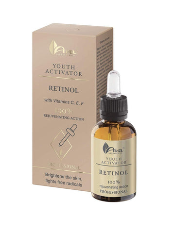 AVA LABORATORIUM YOUTH ACTIVATOR RETINOL FACE SERUM WITH C, E, F VITAMINS 30