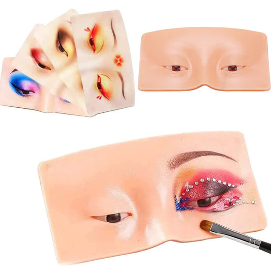 Makeup Practice Face, 3D Silicone Face for Makeup Practice, 