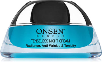 Onsen Secret Wrinkle Repair Tenseless Night Face Cream – Dermatologist Recommended Anti-Wrinkle, Radiance and Tonicity Cream – Anti Aging Ultra Boost Facial Cream for Dry Skin & Age Spots 50