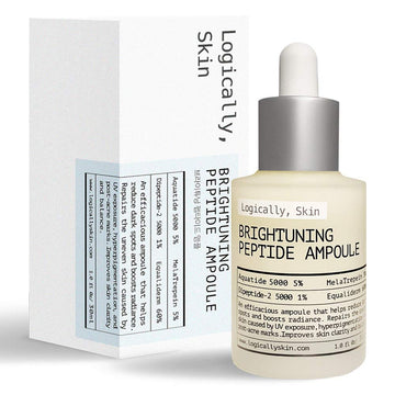 Logically skin Brightuning Peptide Ampoule 30,Korean Beauty,Korean Skin Care,korean Facial Serum,Resurface Serum,Facial Serum,Hyaluronic Acid Serum,for Dry Skin