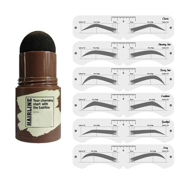 Eyebrow Stamp Shaping Kit Hairline filling Powder Eyebrow Shaping kit for Filling in Thinning Hair and Drawing Brows